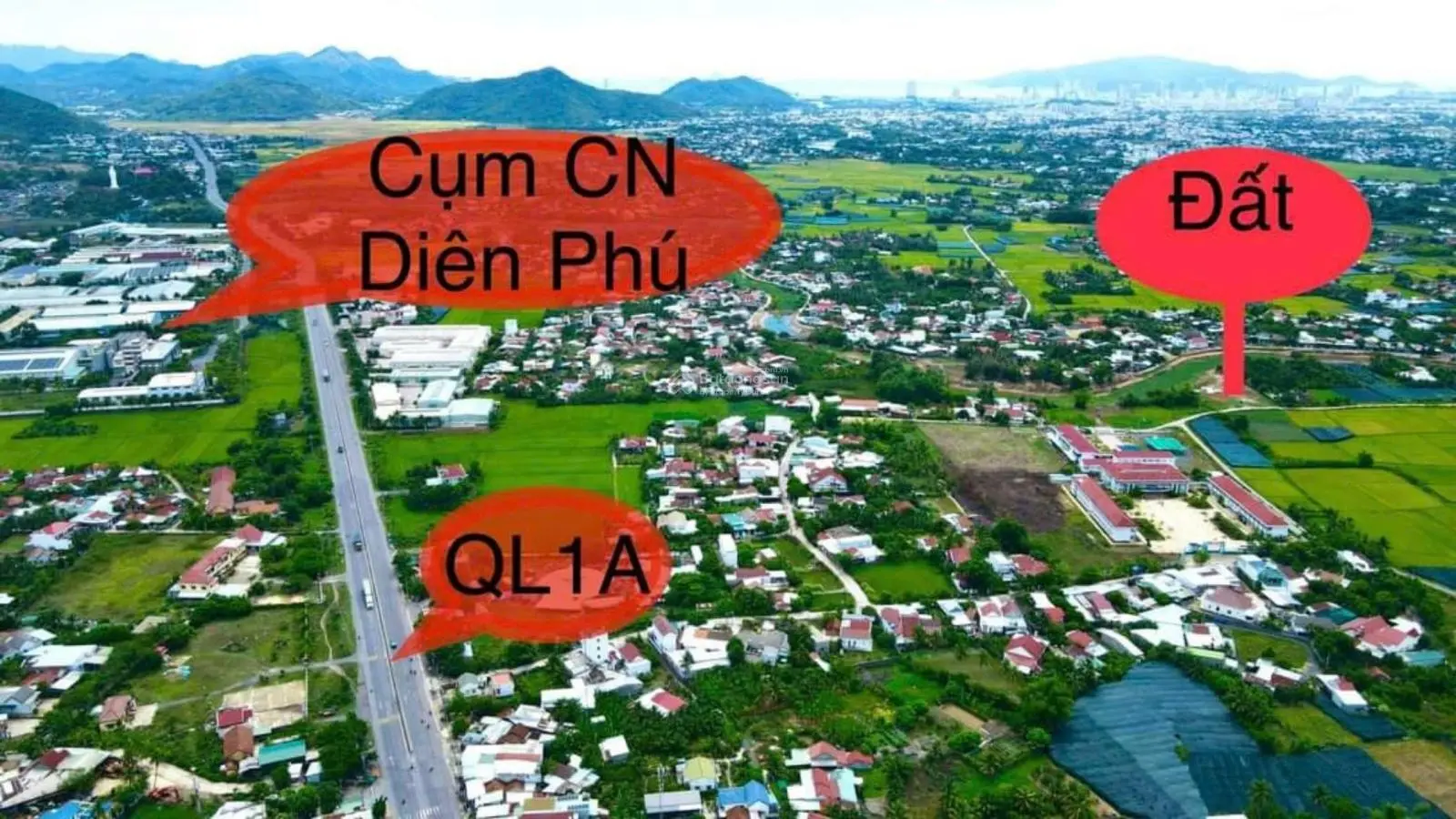 Bán lô đất diện tích lớn 2741.9m2, view sông, đường ô tô tại Diên Phú, giáp Nha Trang, Khánh Hoà