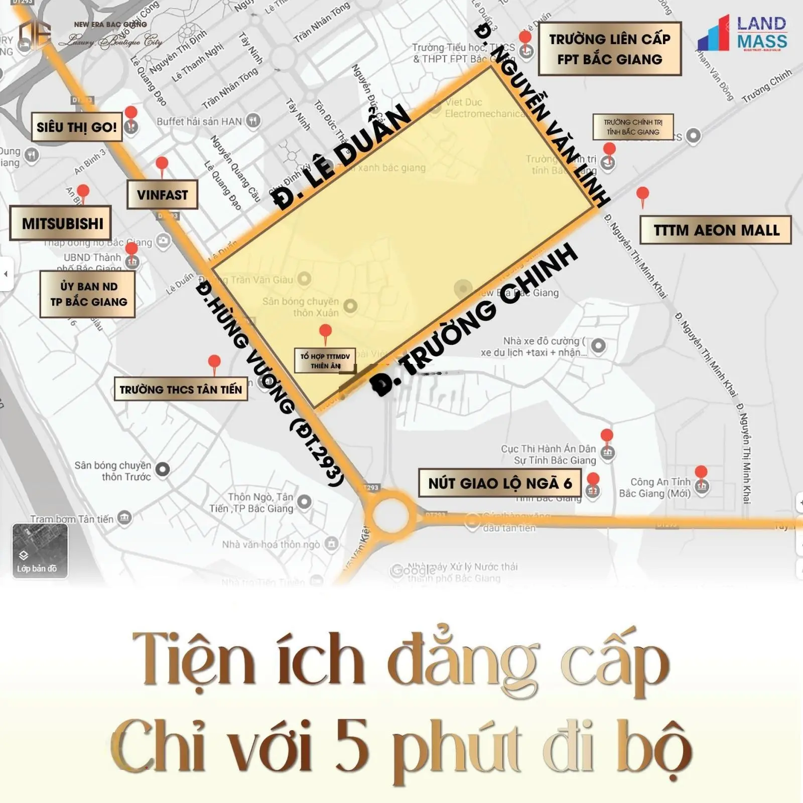 Đất nền ngã 6 phía nam tp Bắc Giang