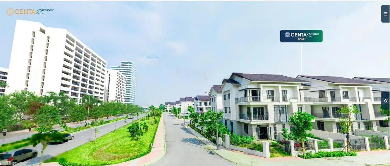 Shophouse trục chính Centa Riverside 60m mua trực tiếp CĐT, giá 80tr/1m2 vay miễn gốc lãi, CK 5%