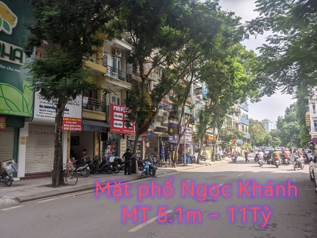 Bán nhà Mặt phố Ngọc Khánh, Kinh doanh sầm uất, Vỉa hè, MT 5.1m/ 11 tỷ