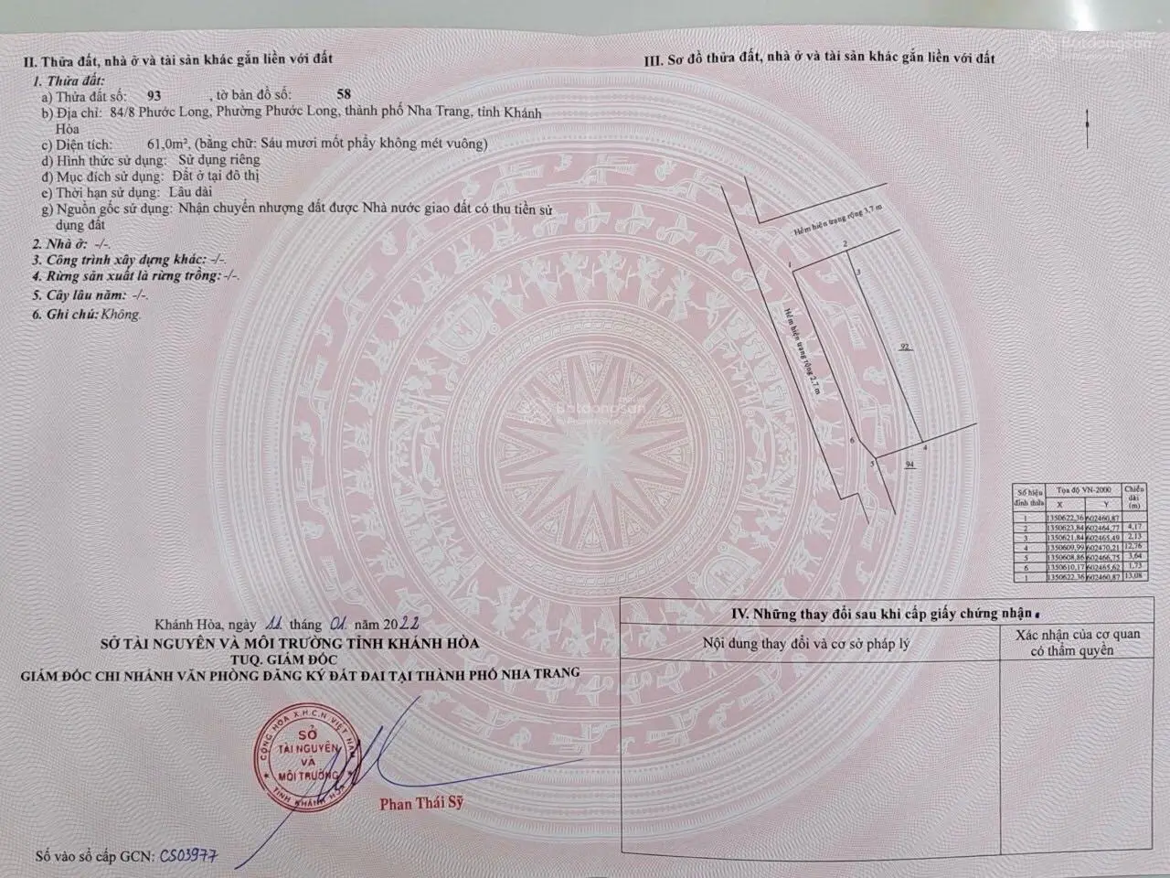 Đất hẻm Phước Long, lô góc 61m2 hẻm xe máy giá: 1 tỷ 750, LH: 0965 888 *** E Khôi