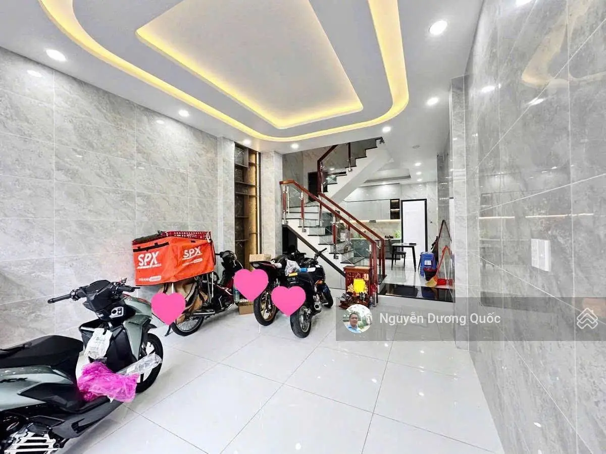 Bán nhà 4 tầng - hẻm xe hơi đỗ cửa - 4.35x16 - nhà mới đẹp ở ngay - chỉ 12 tỷ tl - giáp q3, q1.