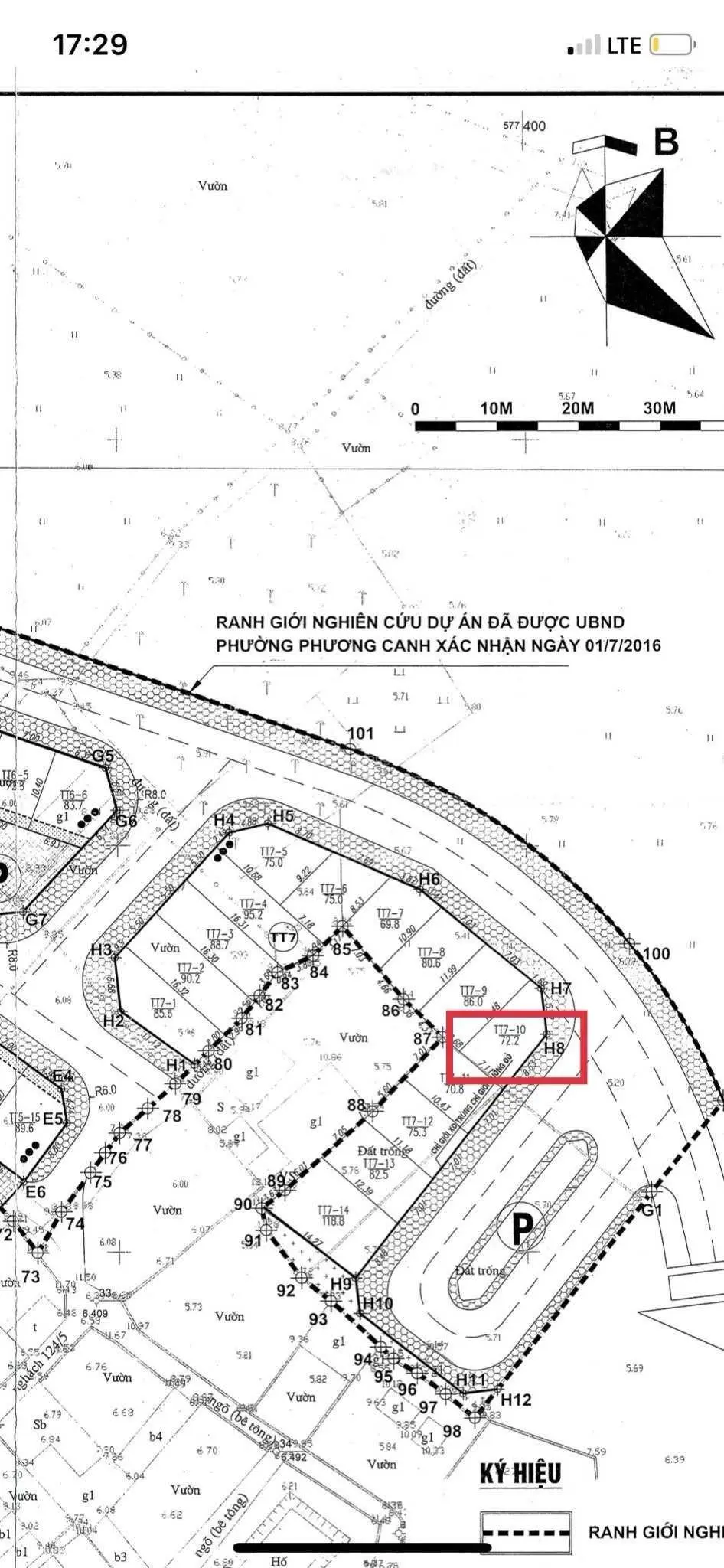 Bán đất đấu giá Phương Canh, Nam Từ Liêm, Hà Nội. Diện tích 72,2m2, mặt tiền 20m