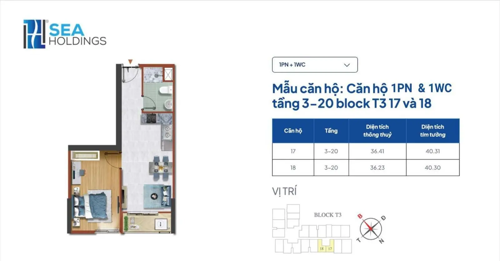 Căn hộ 63m2 Destino Centro giá thấp nhưng chất lượng sống phải cao. Chỉ từ 900 triệu/căn