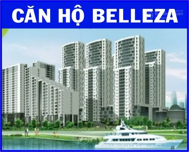 Chuyên bán căn hộ Belleza, DT 45m2, 1PN +, 1WC, nhà trống, sổ hồng. Giá 1.740 tỉ