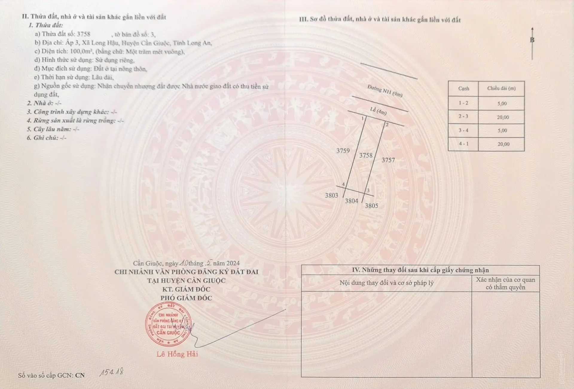Bán đất nền đối diện ngay trường học liên cấp trên đường N11 tại KDC Nam Sài Gòn Long Hậu giá 3,2tỷ