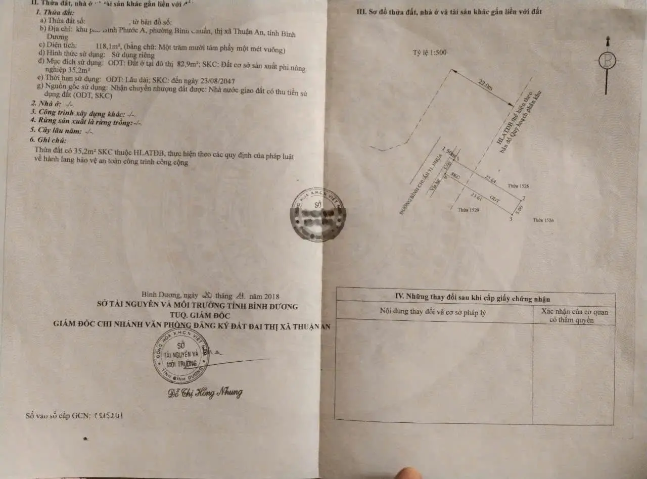 Bán căn nhà đẹp như mơ 1 trệt 2 lầu nằm mặt tiền đường nhựa Bình Chuẩn, diện tích 120m2, Thuận An