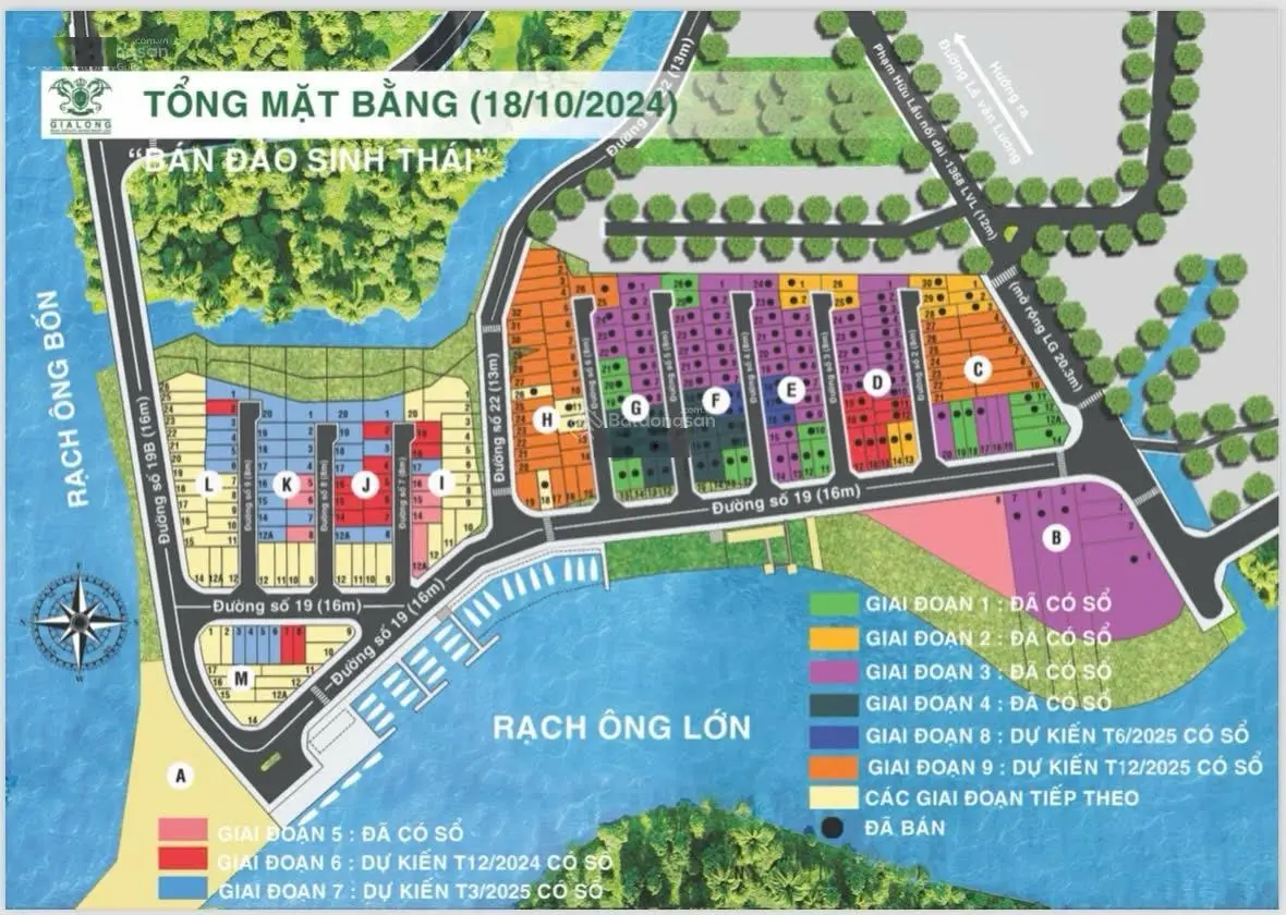 Hót... Giỏ hàng CĐT DA Gia Long chỉ còn sót lại 07 lô đẹp, cam kết Giá tốt, có SỔ HỒNG xd liền