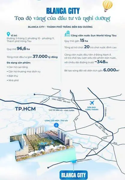 Blanca City – Trung Tâm TP Vũng Tàu - 100% View Biển 0939 116 831