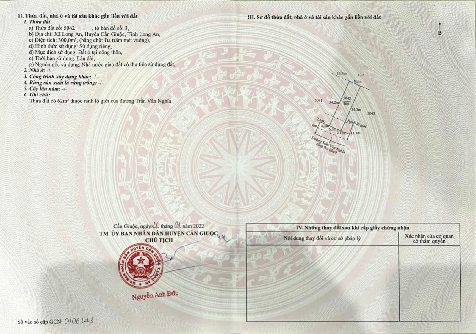 Chính chủ rao bán, siêu phẩm duy nhất tại đường Trần Văn Nghĩa, 18 triệu/m2, 300m, còn thương lượng