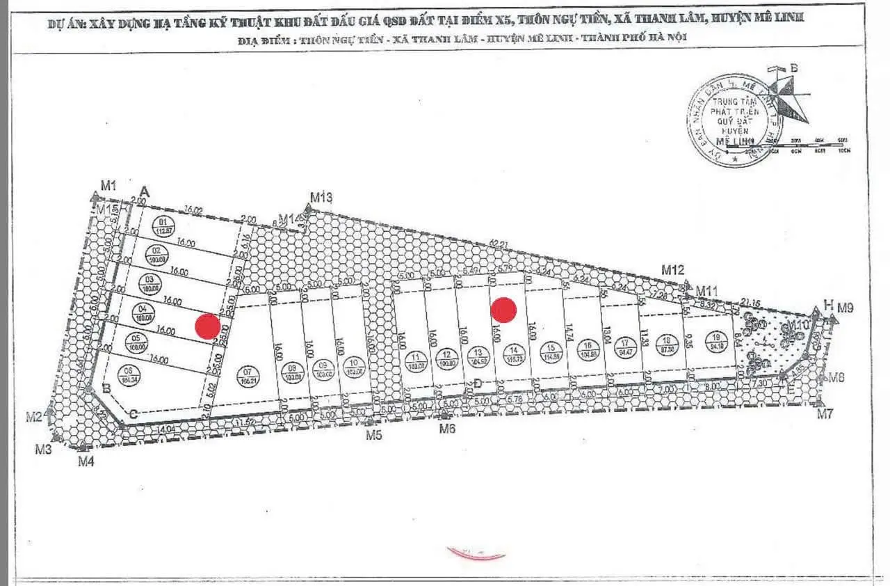 Đấu giá x5 Ngự Tiền - Thanh Lâm - Mê Linh tiện ích đầy đủ khu dân cư hiện hữu giá chỉ 37tr/m2