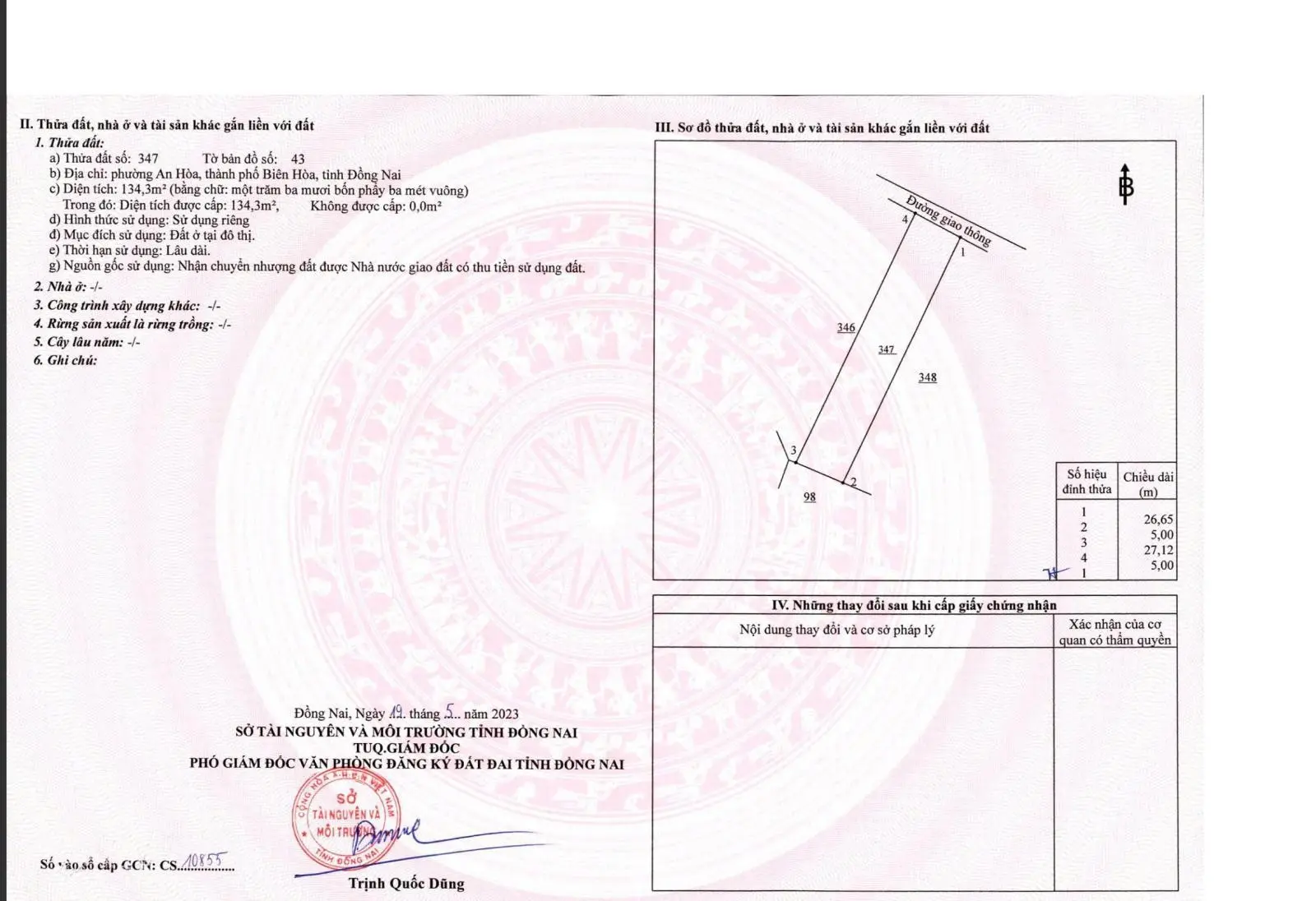 Đất ở giá rẻ ở TP. Biên Hòa sổ sẵn sang tên ngay