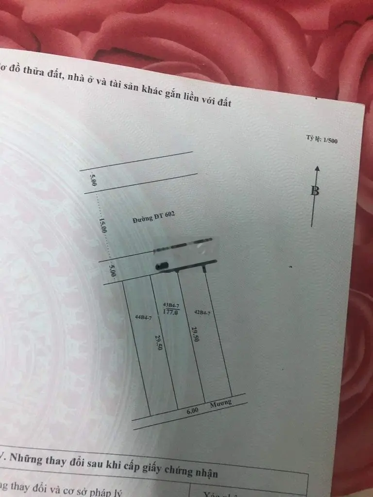 Bán mặt tiền đường DT602