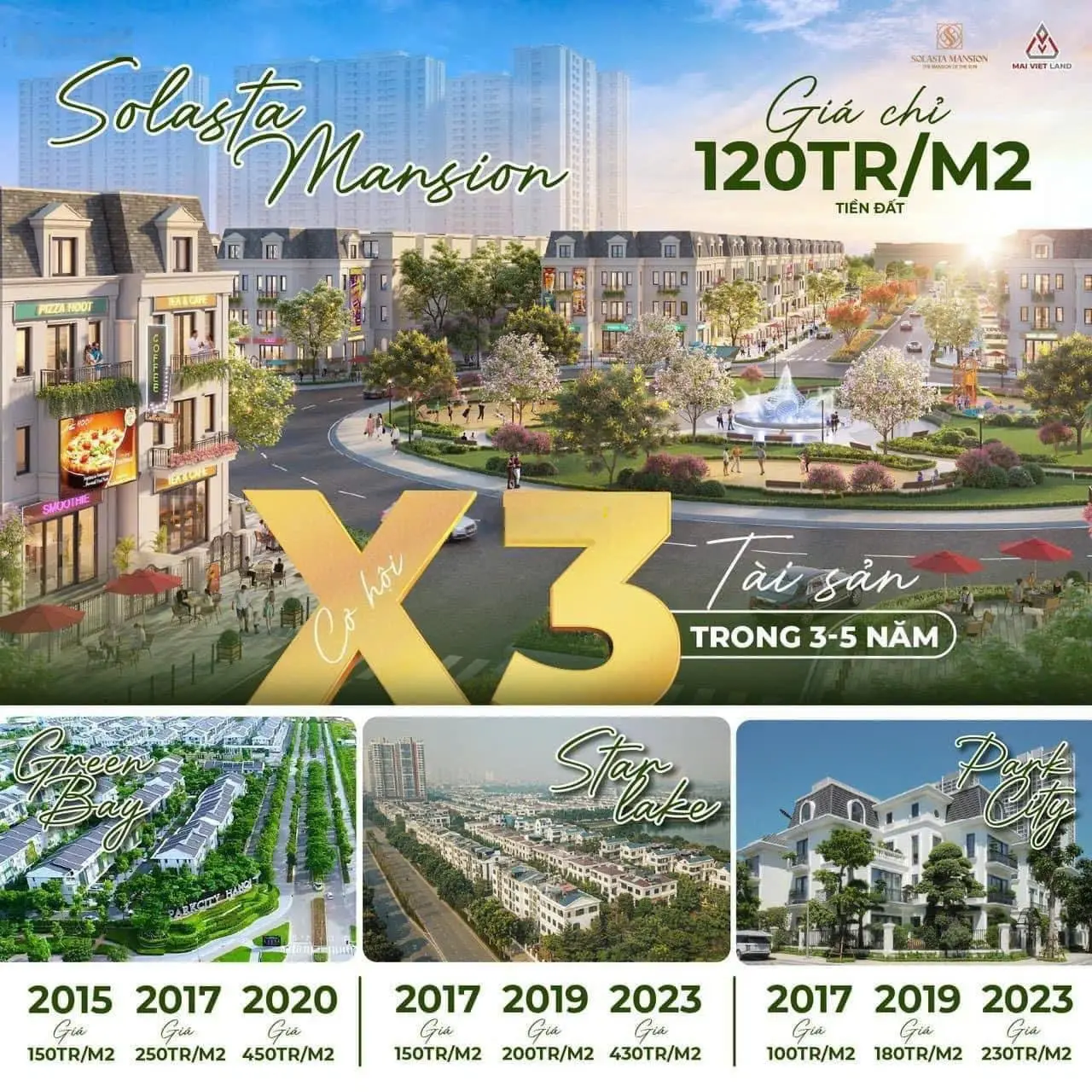 Biệt thự Solasta Mansion Dương Nội Hà đông giá siêu rẻ chỉ từ 158tr/m2