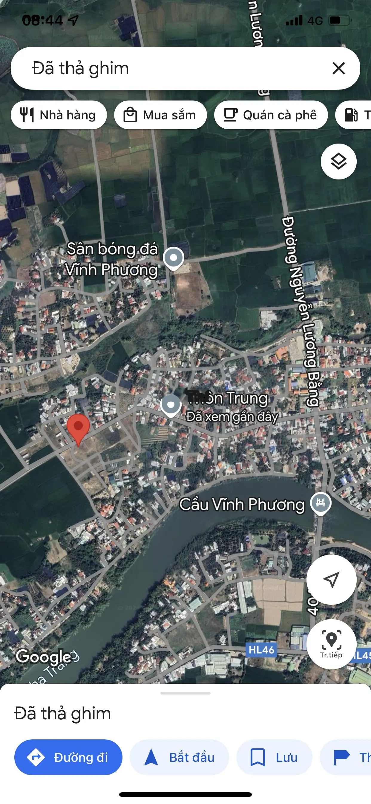 Bán đất đường Thôn Trung, Vĩnh Phương, Nha Trang. DT: 133m2. Sổ hồng. Hướng Tây Bắc. Giá: 2,1 tỷ