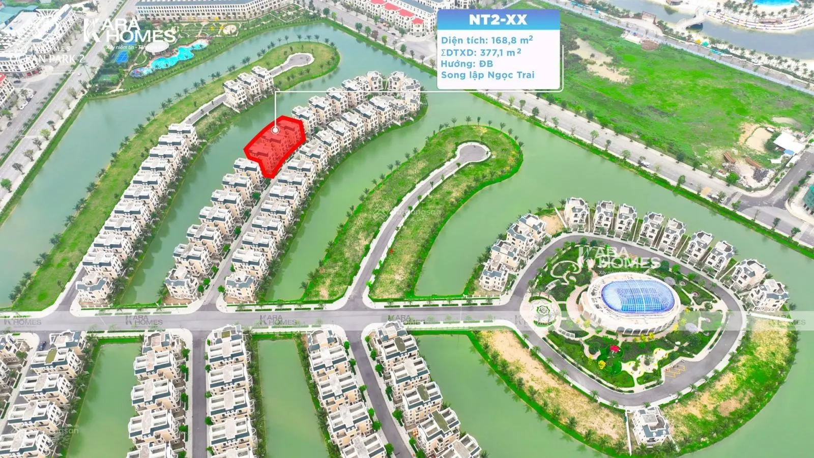 Bán biệt thự Ngọc Trai Vinhomes Ocean Park 2 - Giá tốt view sông - NT2 - 1X