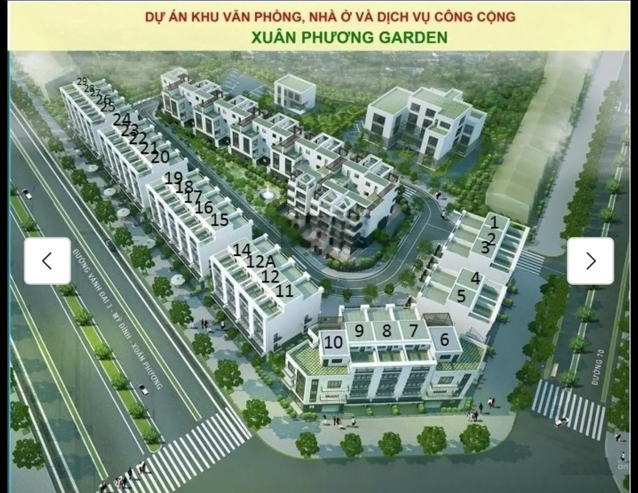 Bán nhà biệt thự mặt phố 2 mặt tiền Trịnh Văn Bô - dự án Xuân Phương Garden