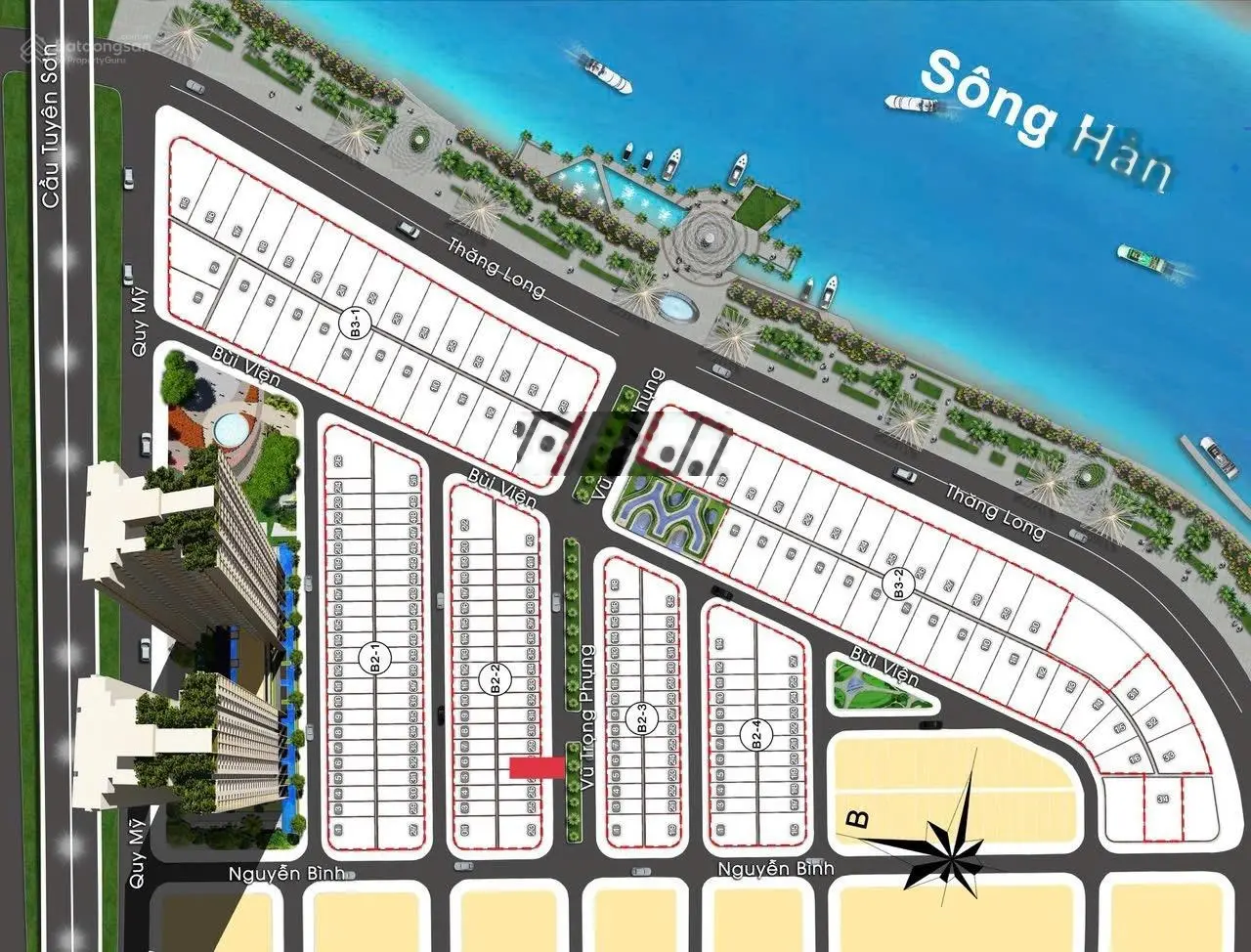 Bán trục 26m đường Vũ Trọng Phụng - Dt:99m2 Khu SHB sát sông Hàn - Giá:53tr/m, Hải Châu, Đà Nẵng