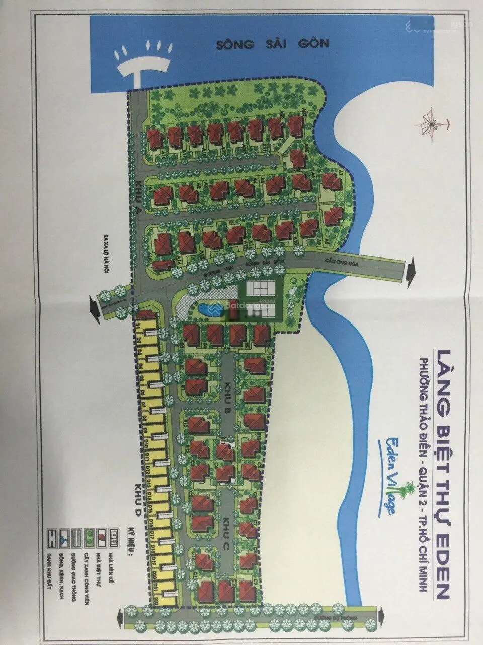 Hàng Hiếm - Khu Villa Eden Thảo Điền - Ngay Nguyễn Văn Hưởng - 210m2 - Giá: 55 tỷ TL