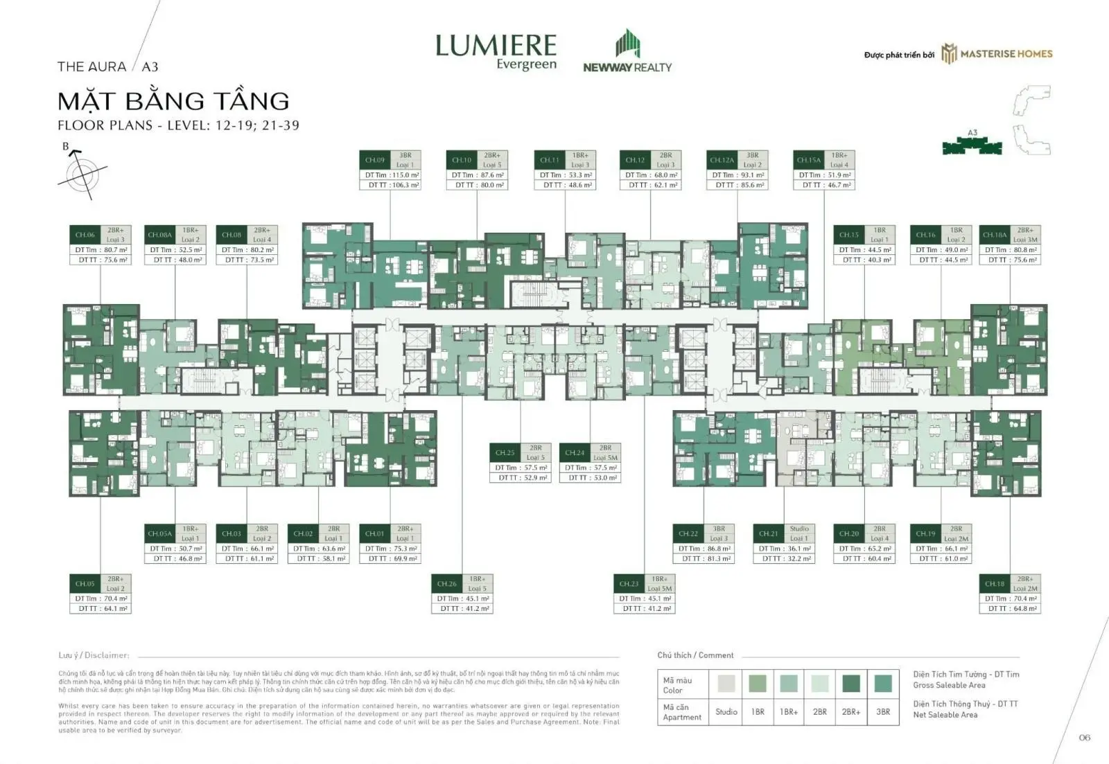 Quỹ căn ngoại giao toà A1 giá tốt chiết khấu 17% DA Lumiere EverGreen,trực tiếp CĐT Masterise Homes