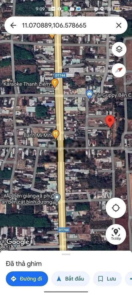 Siêu lợi nhuận chỉ 960triệu/366m2 ngay tại Phú An, Bến Cát, Bình Dương