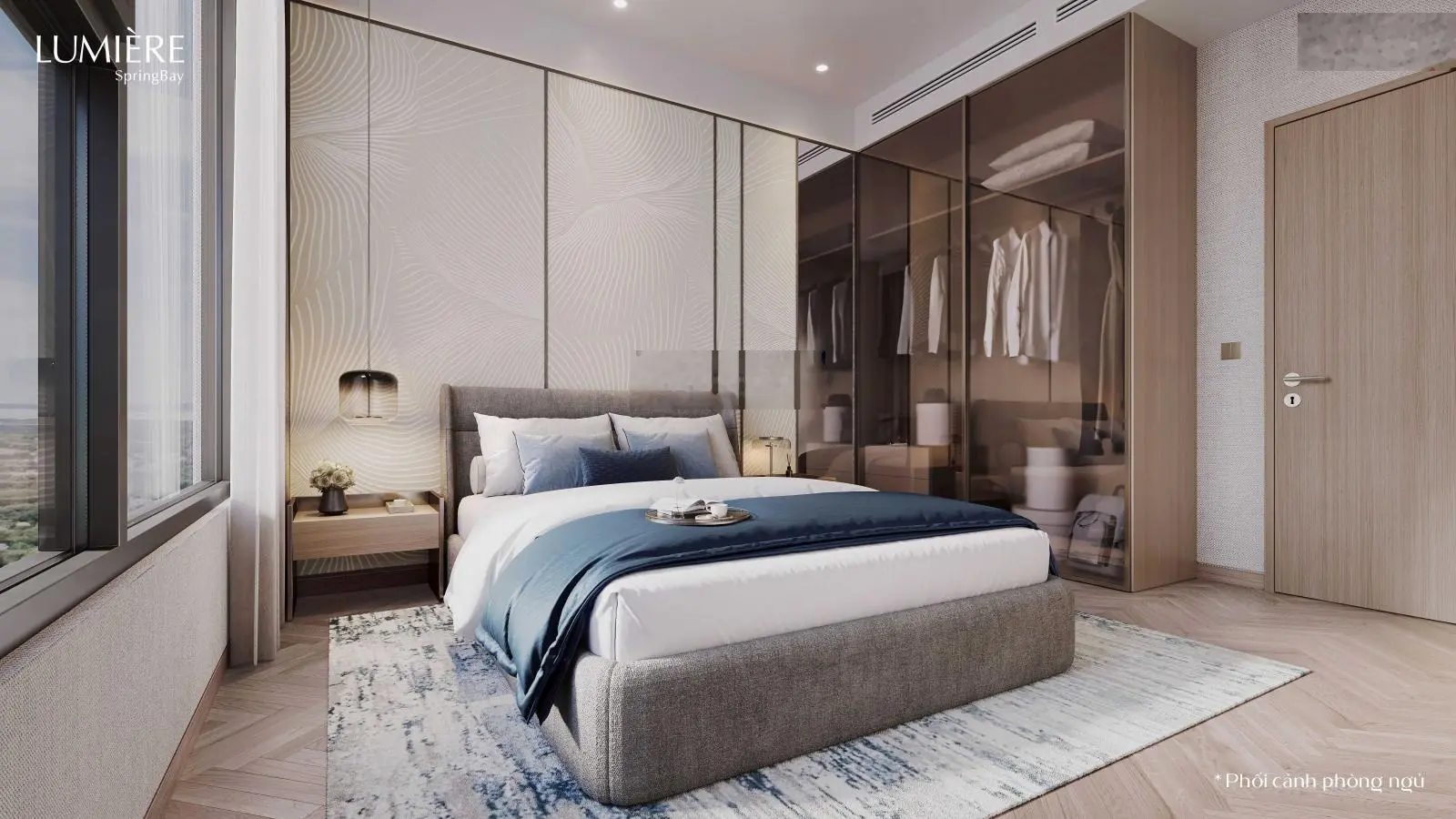 Bán căn 1PN 39,2m2 tầng trung view trọn pháo hoa Venice - LUMIÈRE SpringBay