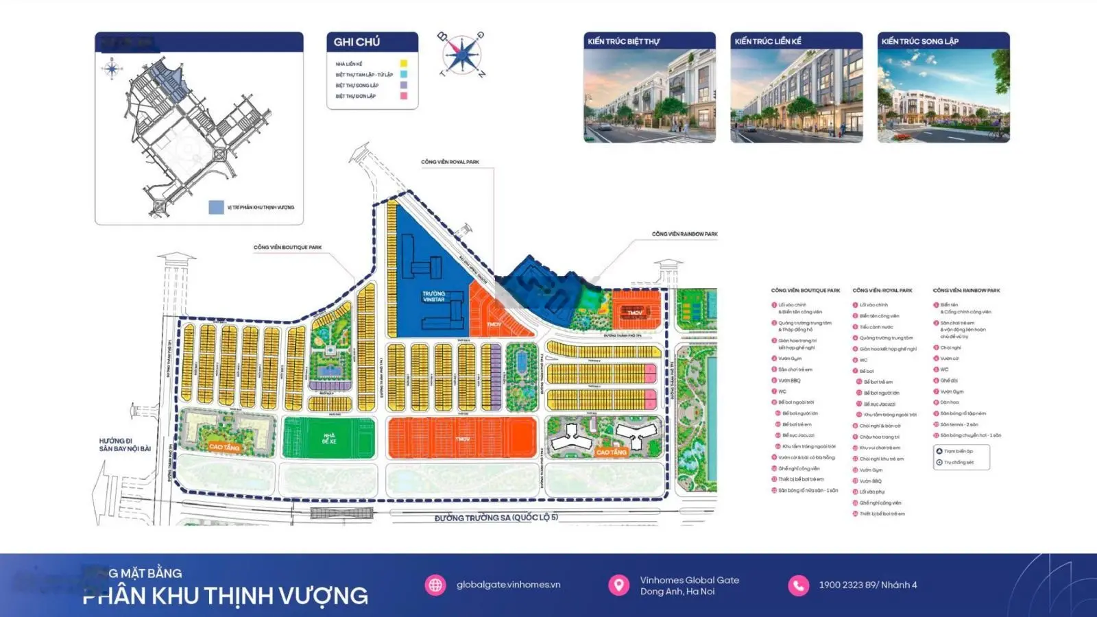 Bán liền kề view đẹp vip tại Vinhomes Cổ Loa 15,5 tỷ - 63m2, Đông Anh, Hà Nội