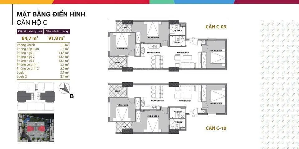Chính chủ bán căn 85m2 chung cư Startup Tower, 91 Đại Mỗ, chỉ 3,75 tỷ, đã có sổ lâu đỏ, đủ nội thất