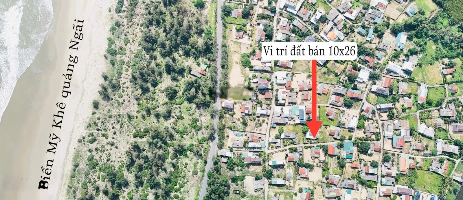 Ban lô đất biển Mỹ Khê 10x26m cách biển 100m full thổ cư giá chỉ 1tỷxx siêu re