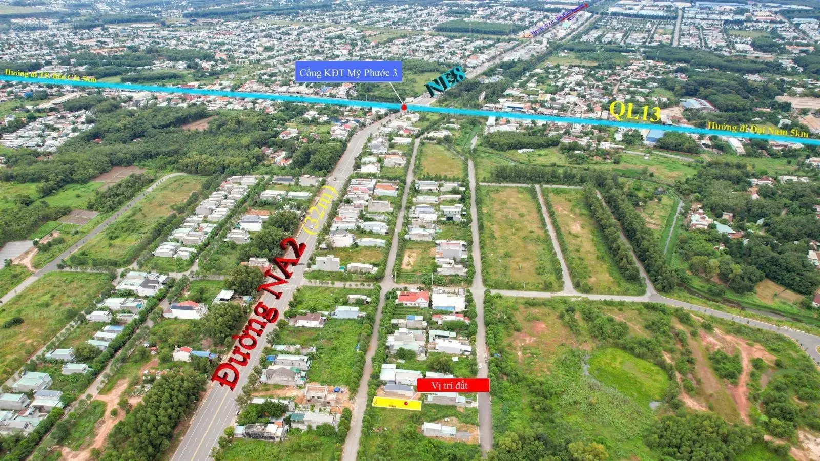 Bán đất tại đường N12, phường Thới Hòa, Bến Cát, Bình Dương, 1,55 tỷ vnd, 150m2