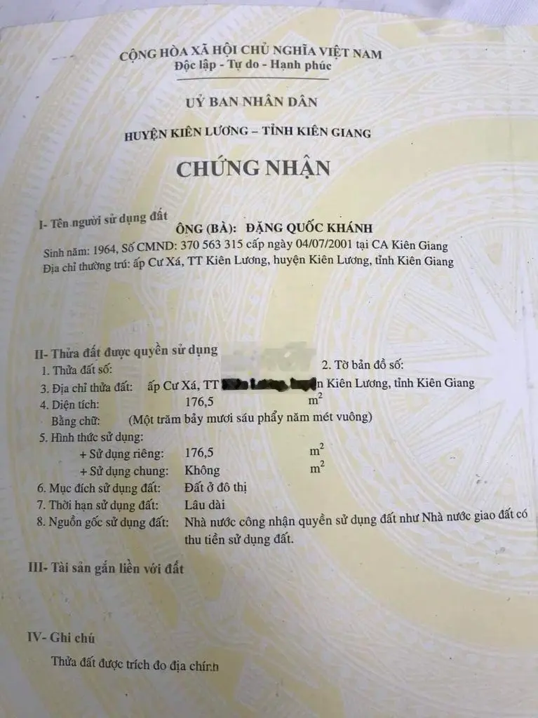 Nhà Đẹp Tại Đường Mạc Thiên Tích, kp Cư Xá,TT Kiên Lương, Kiên Giang
