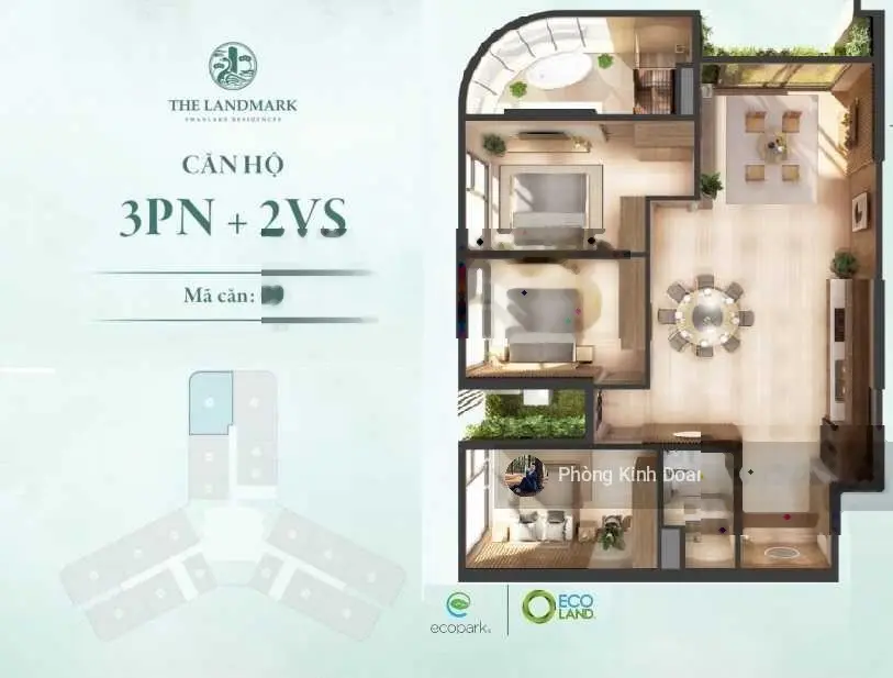 Bán căn 09 Landmark - 115m2 ban công ĐB - ĐN - giá 9,x tỷ bao thuế phí, LH 0918 114 ***