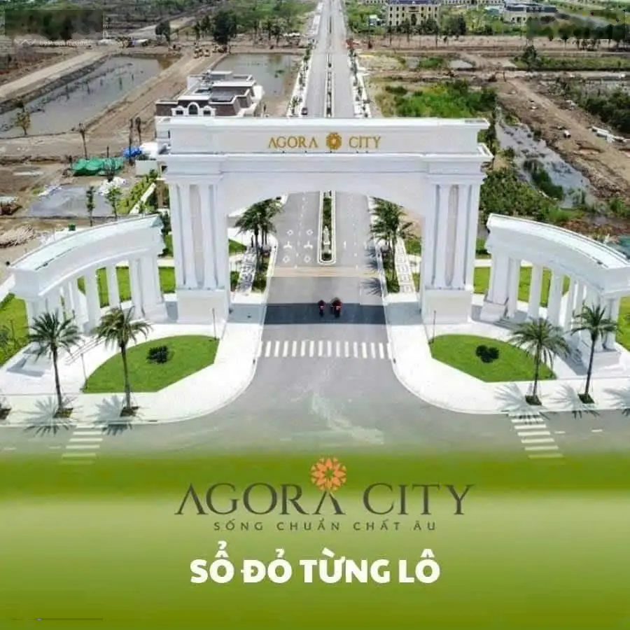 Agora City. Là khu dân cư kiểu mẫu. Nằm liền kề trung tâm hành chính huyện Thủ Thừa, Long An