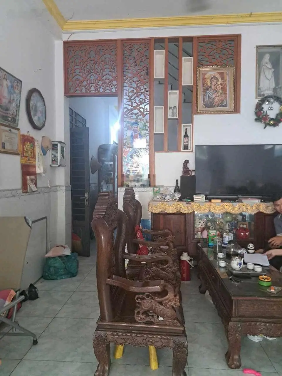Chủ cần bán gấp nhà + dãy trọ mặt tiền kinh doanh kcn sóng thần dĩ an. thu nhập 21tr/tháng.