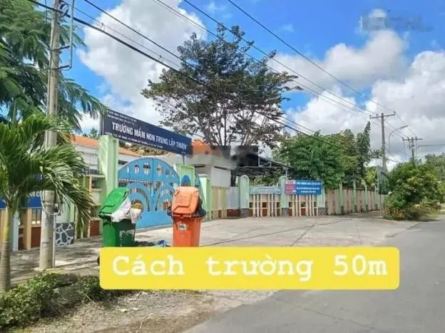 Đất Củ Chi, bán lô đất mt đường nhựa, dt 140.7m2, full thổ cư, xã Trung Lập Thượng.