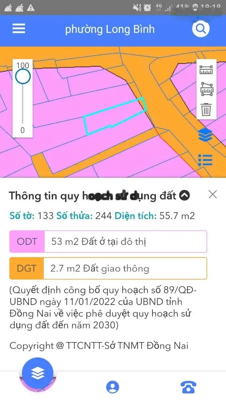 Bán nhà chợ Trại Bò, 56m2, mặt tiền hẻm Vinmark