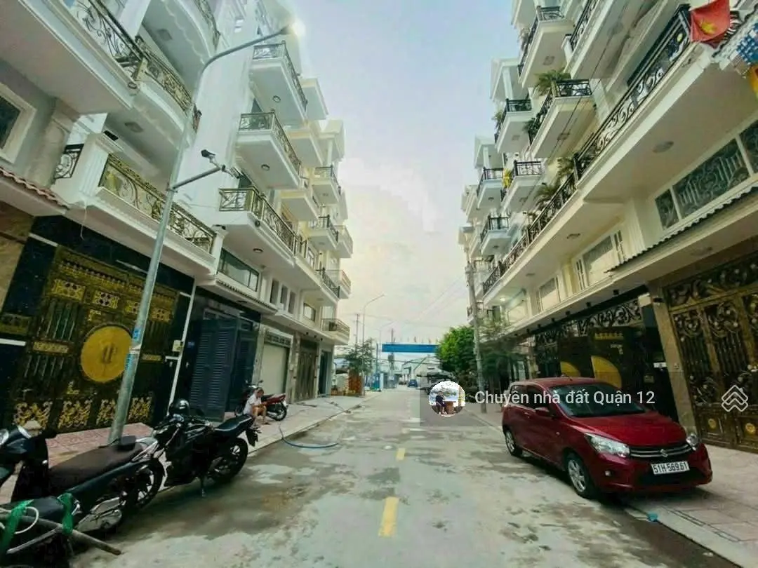Nhà phố 1 lửng 3 lầu hẻm rộng 12m khu VIP Đường Hiệp Thành 13