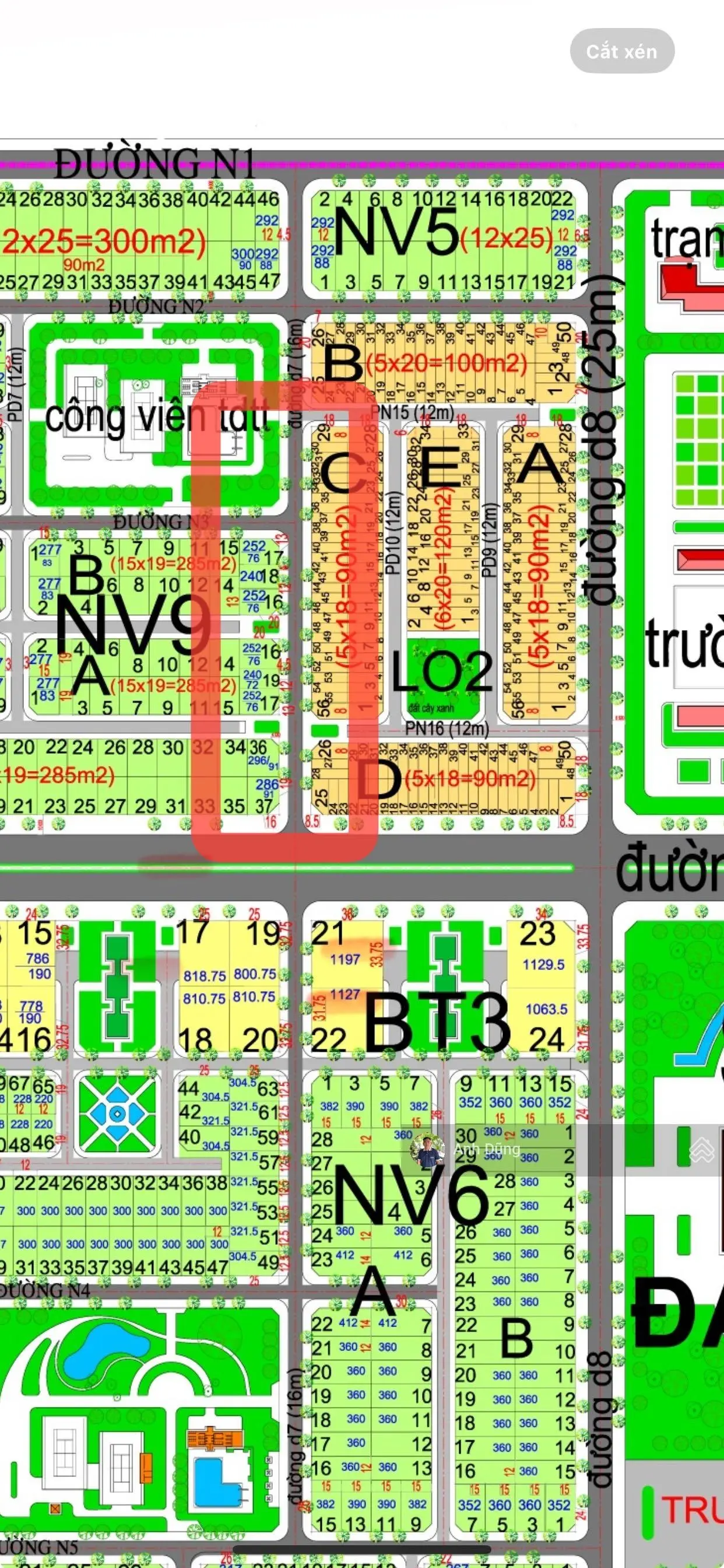 Bán lô đất đường D7(16m) DA HUD Nhơn Trạch. Kênh đầu tư lợi nhuận hàng đầu tại Nhơn Trạch