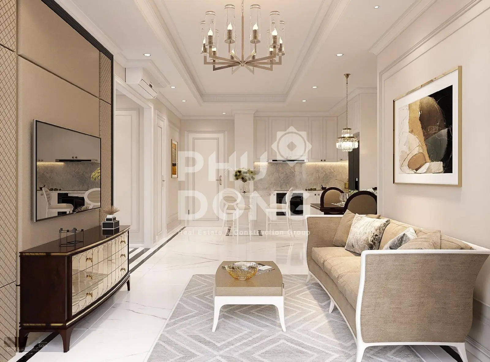 Bán căn hộ cao cấp 2PN + 72m2 chỉ 2 tỷ, ngay trung tâm Dĩ An, chiết khấu 10%, HTLS trong 24 tháng
