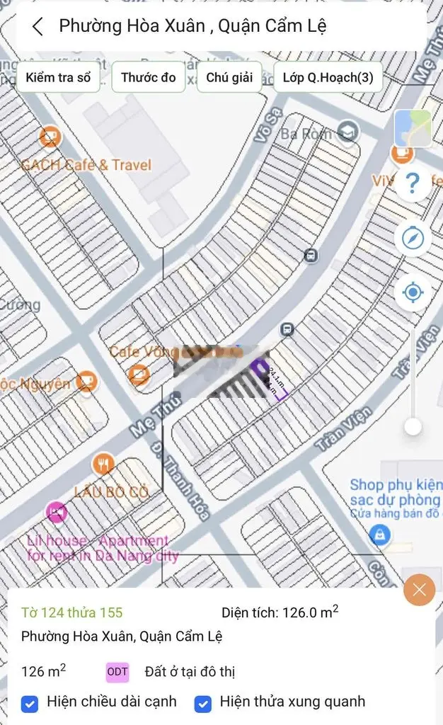 Chính chủ gữi bán nhanh đất đường 10m5 Mẹ Thứ, Hoà Xuân