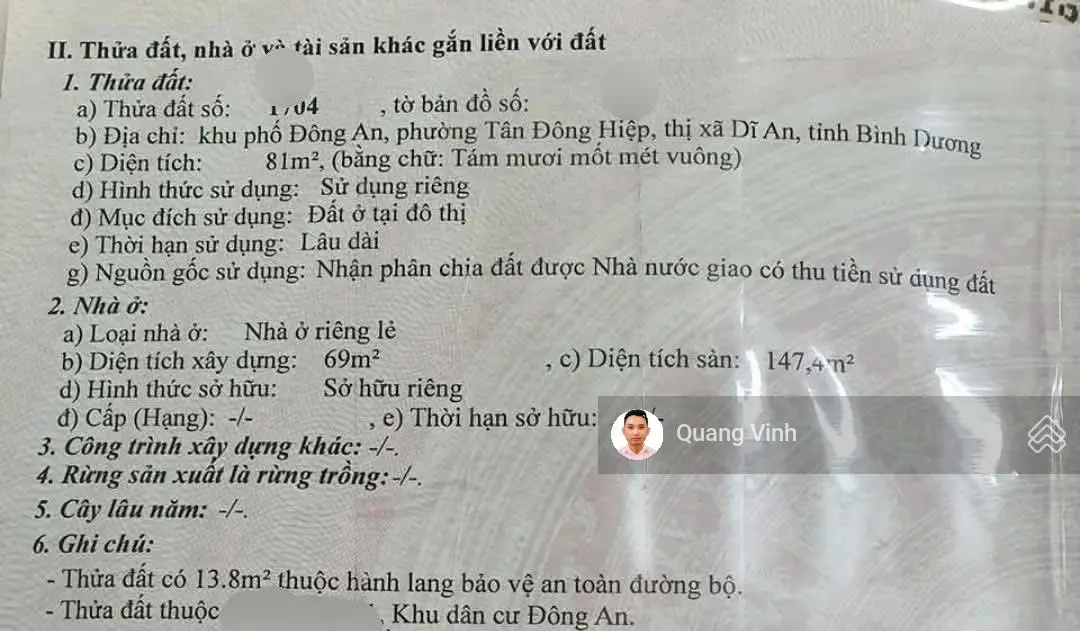 Nhà mặt tiền kinh doanh gần trung tâm y tế Dĩ An, sổ riêng hoàn công, 2358 Dĩ An Bình Dương