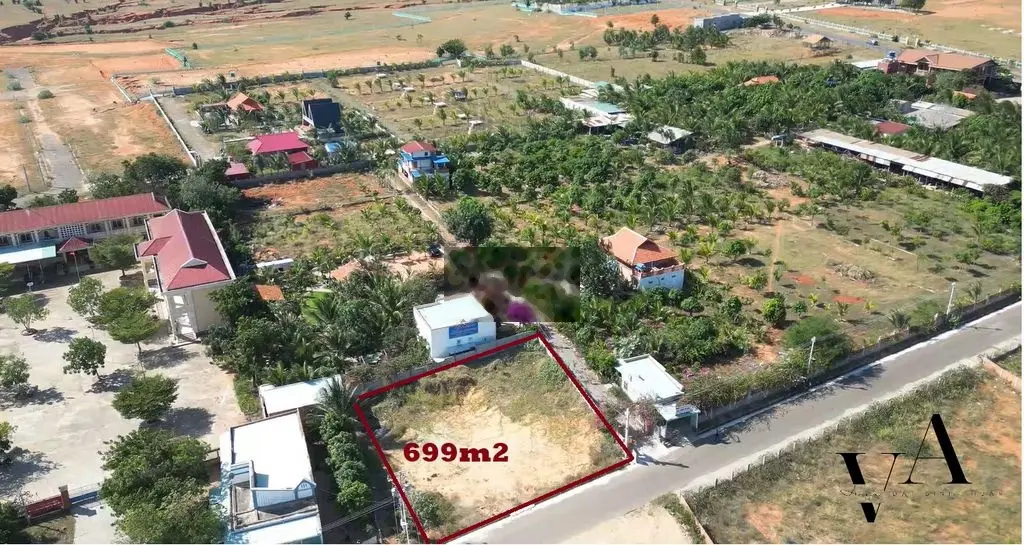 699m2 full thổ cư cách biển 1km, mặt tiền đường nhựa, ngang 30m đẹp