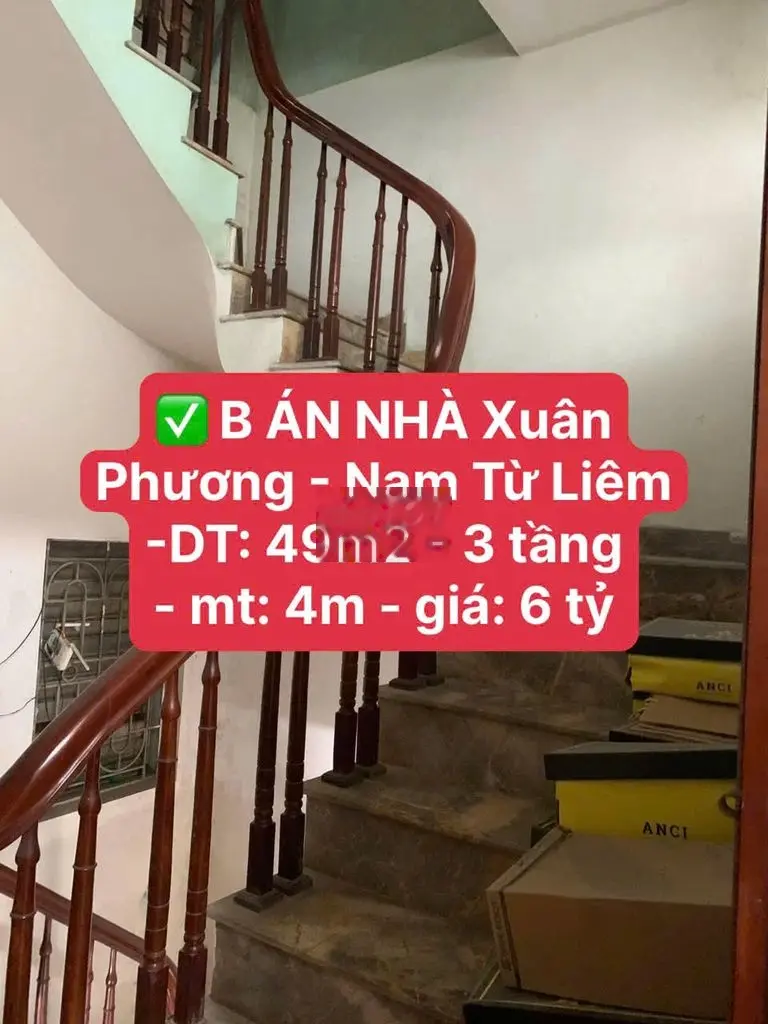 Bán nhà 49m2 xuân phương, nam từ liêm