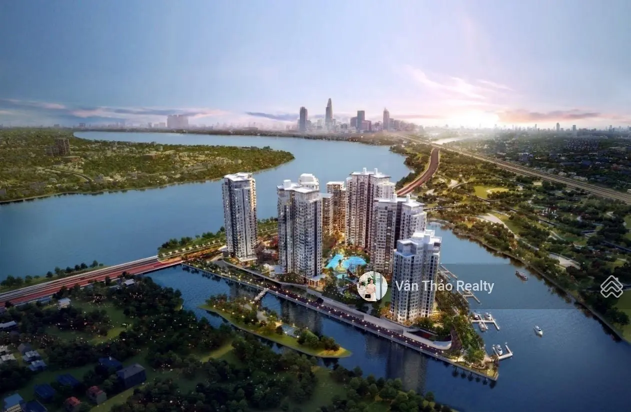 Bán căn hộ 3PN tiêu chuẩn Resort ngay trung tâm TP, Đảo Kim Cương - Diamond Island 3 mặt giáp sông