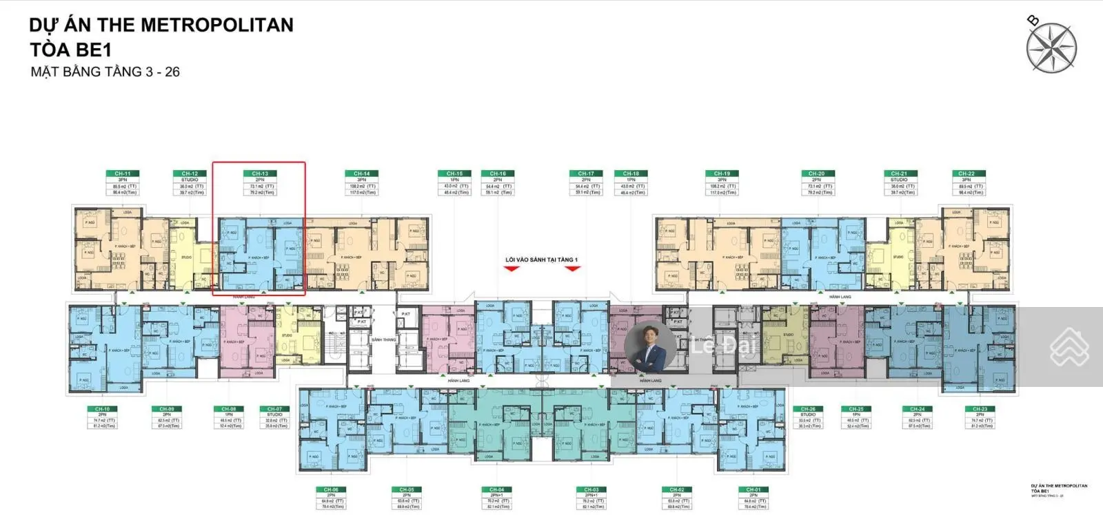 Chính chủ gửi bán căn Beverly1 2N+ 73.1m2 tầng thấp giá cắt lỗ