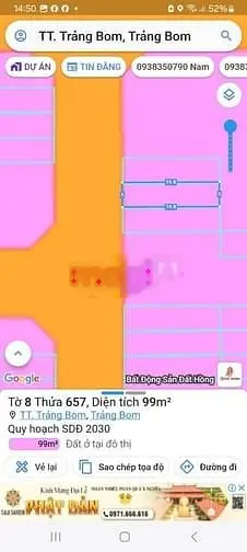 Bán lô đất Thổ cư, Đường D2, khu tái định cư, thị trấn Trảng Bom