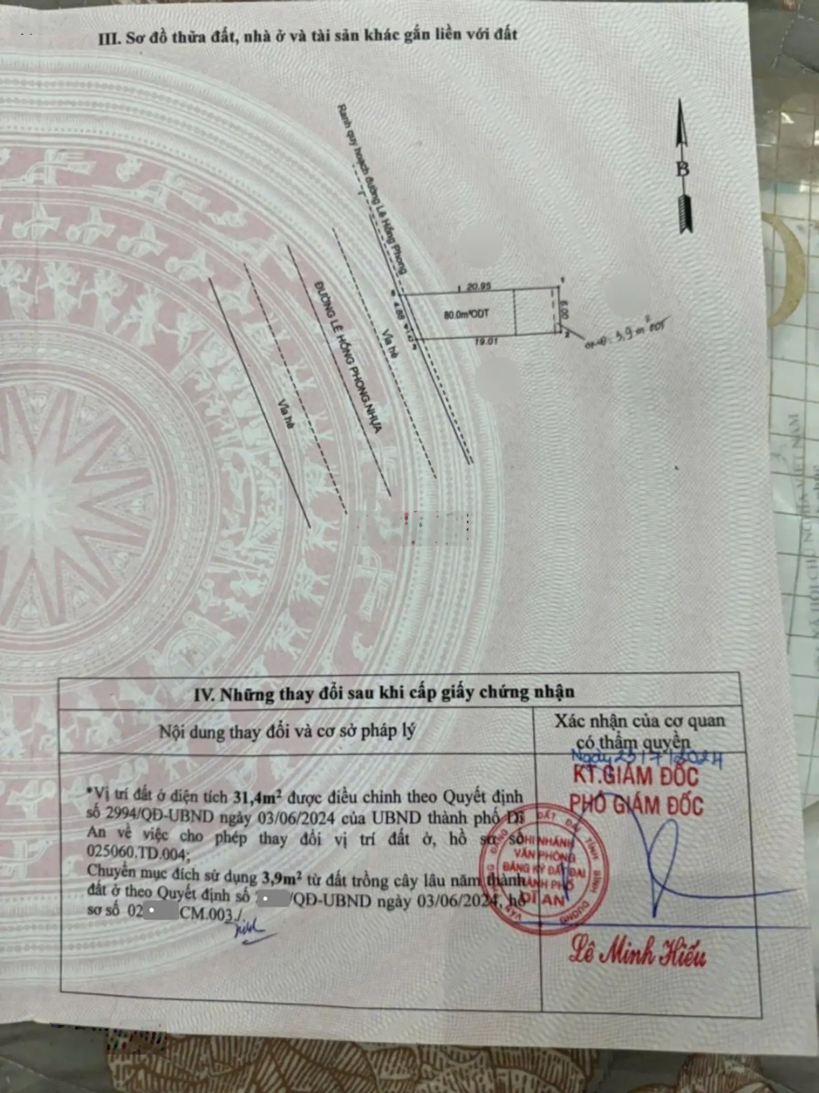 Mặt Tiền Kinh Doanh Đường Lê Hồng Phong , Gần Ngã 4 Chiêu Liêu. Ngang 6m