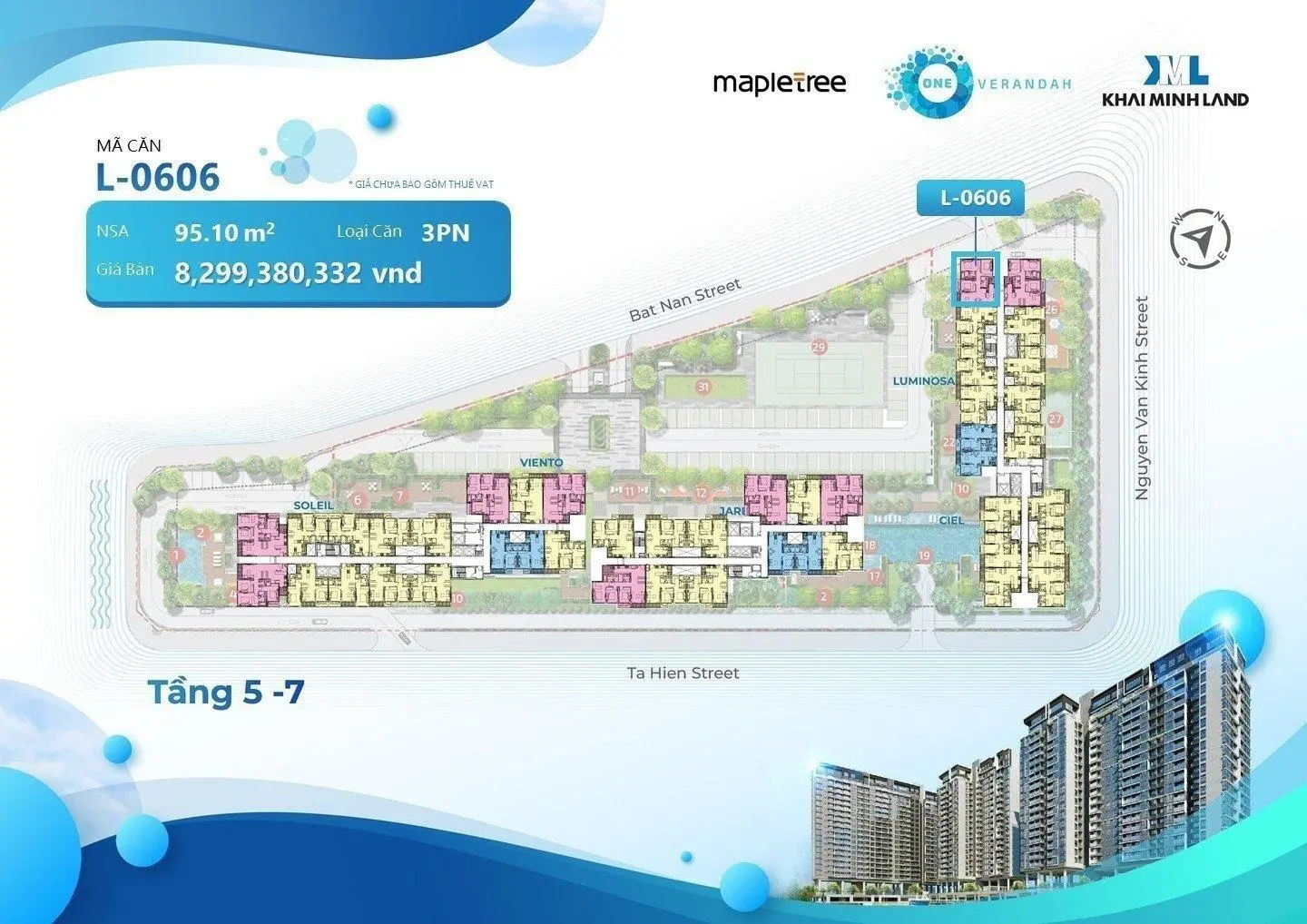 Bán CH One Verandah Quận 2 nhận nhà ở ngay. Căn 1PN - giá từ 4,3tỷ, 0908 207 ***