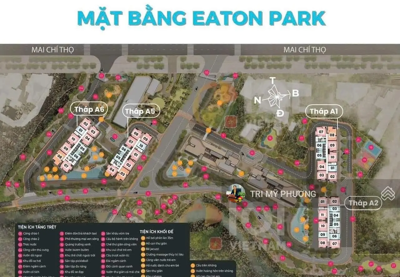 Nhận đặt mua được căn 3PN xác suất cao - Eaton Park - Gamuda Land - Quận 2 - Hotline 0938 386 ***