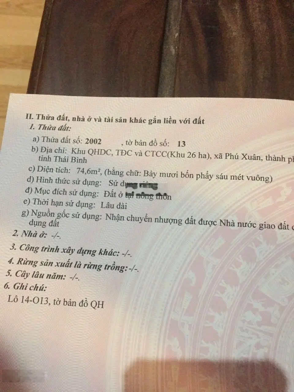 Bán lô góc hướng đông nam sổ đỏ xây dựng tự do khu tái định cư phú xuân - lh 0984 578 ***